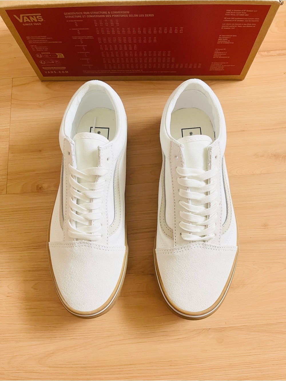 Vans Old Skool Shoe Gum White Women 7.5 US - Picture 7 of 10